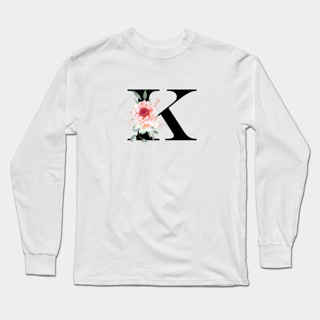 LETTER MONOGRAM K Long Sleeve T-Shirt by LatiendadeAryam